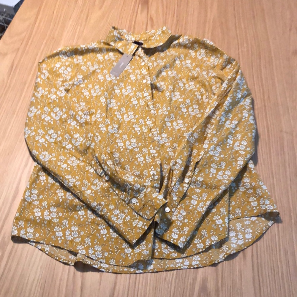 JCREW WOMENS LONG SLEEVE FLORAL SIZE 14